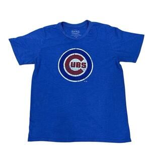 Majestic Threads Chicago Cubs Short Sleeve Tee Shirt Men’s XL Blue Made in USA